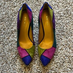 Nine west suede heels